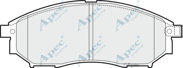 APEC BRAKING Комплект тормозных колодок, дисковый тормоз PAD1502